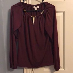 Maroon MK Long sleeve